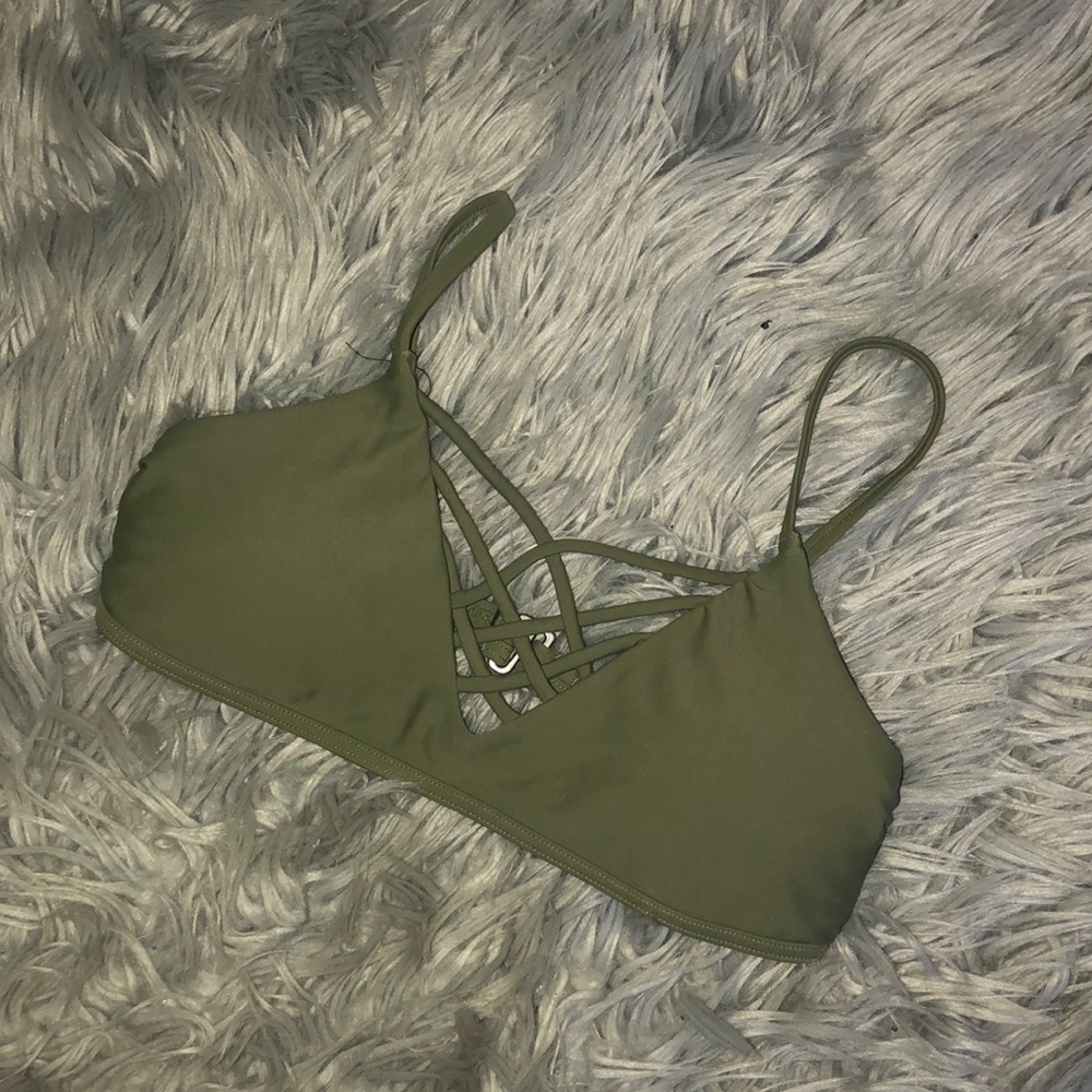 Olive Hollister bikini top